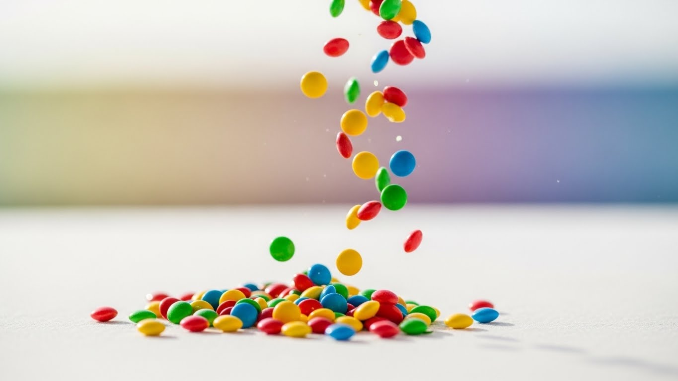 カラフルな金平糖が入ったおしゃれな小瓶ギフト