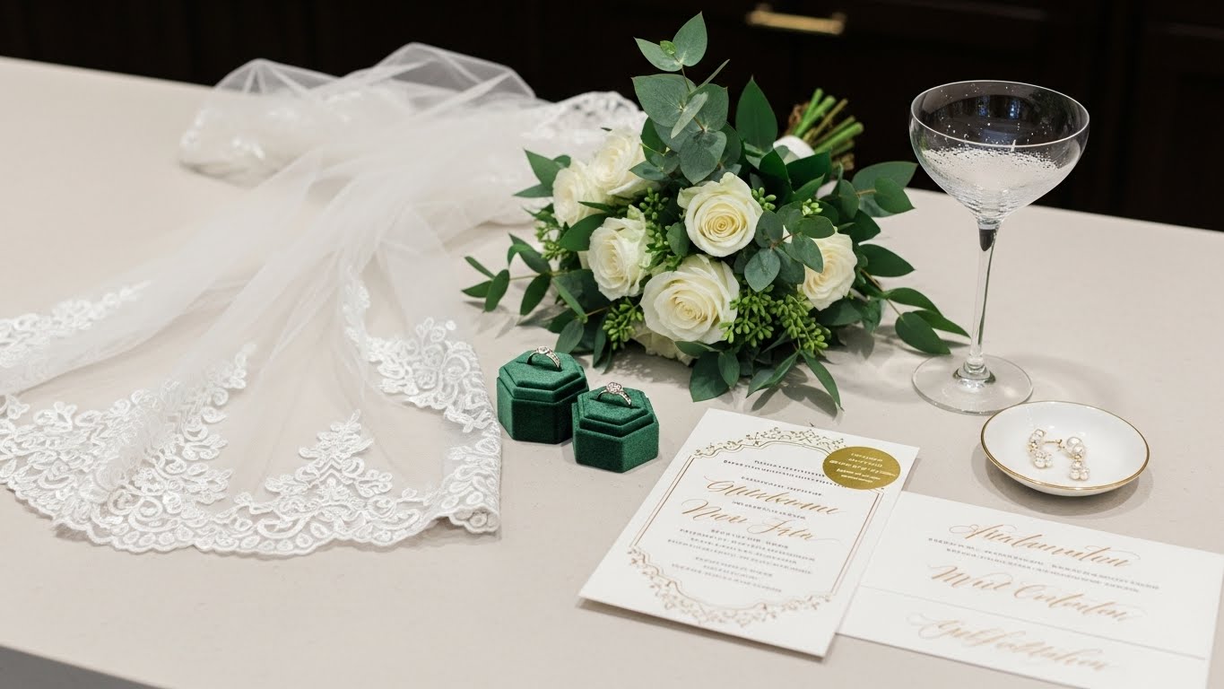 洗練された結婚式場のブライダルカウンター