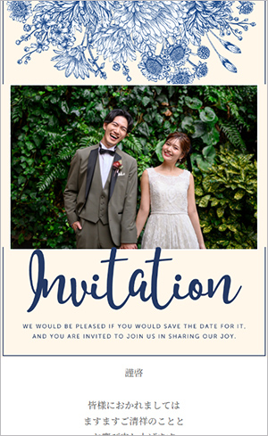 63 Navy Flower(ネイビー フラワー)