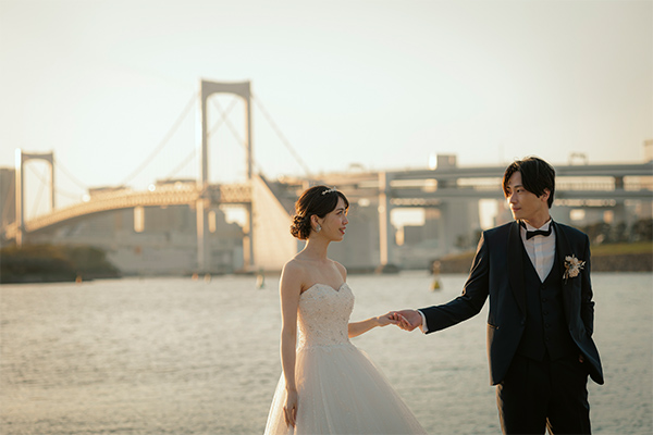 10.お台場海浜公園 前撮り 夜景 詳細ギャラリー
