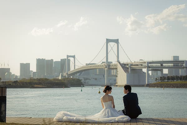 2.お台場海浜公園　前撮り　海辺　詳細ギャラリー