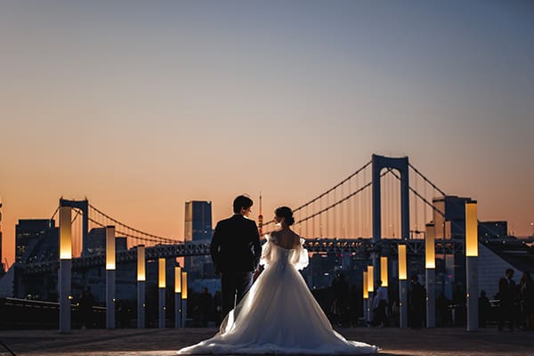 8.お台場海浜公園　前撮り　夕景　詳細ギャラリー