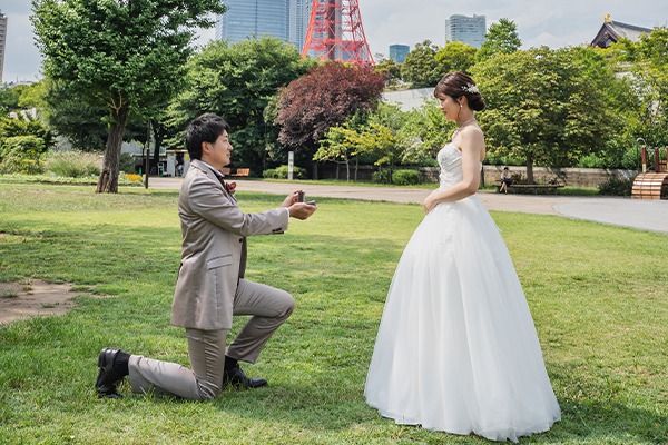 9.区立芝公園　前撮り　ベンチ２　詳細ギャラリー