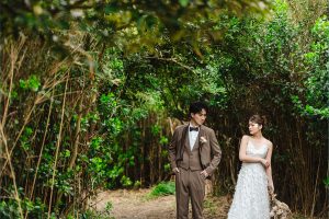 城ヶ島　前撮り　スポット　雑木林エリア　東京でのロケーションフォト
