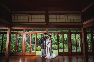 前撮り　和装　ポーズ　東京でのロケーションフォト