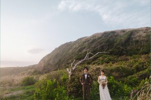 城ヶ島　前撮り　スポット　草原エリア　東京でのロケーションフォト