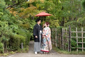 平成庭園でのロケーションフォト１