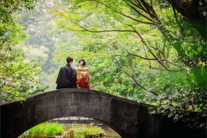 東京の前撮り 和装 ロケーション 人気スポットランキング【ベスト10】　有栖川記念公園　東京ならフォトウェディングスタイル