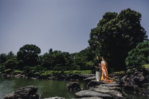 東京の前撮り 和装 ロケーション 人気スポットランキング【ベスト10】　清澄庭園　東京ならフォトウェディングスタイル