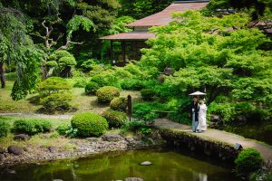 小石川後楽園でのロケーションフォト１