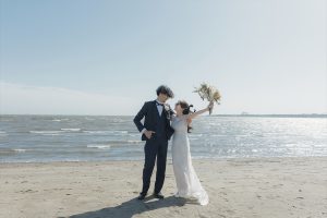 フォトウェディング安い時期　葛西海浜公園　東京でのフォトウェディングならフォトウェディングスタイル