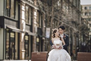 フォトウェディング安い時期　丸の内冬撮影　東京でのフォトウェディングならフォトウェディングスタイル