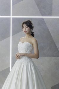 セルフフォトウェディング衣装　ウェディングドレス４　東京でのセルフフォト撮影ならプラチナフォトスタジオ