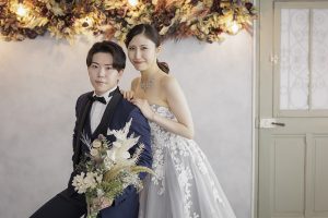 セルフ前撮り 洋装スタジオポーズ 東京でのセルフフォトウェディングならプラチナフォトスタジオ