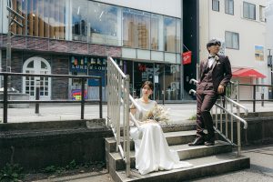 フォトウェディングおすすめ25選　街中ショット　東京でのフォトウェディングならフォトウェディングスタイル