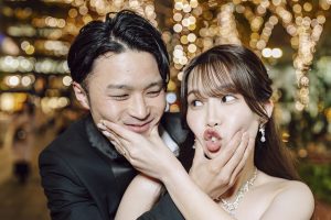 東京前撮り　東京駅　丸の内イルミネーション　東京での前撮りならフォトウェディングスタイル