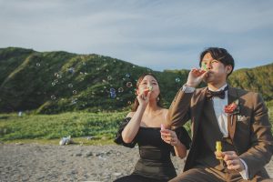 東京前撮り　海ロケーション　ポーズ集　東京での前撮りならフォトウェディングスタイル