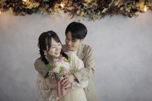 セルフ前撮り　持ち込み衣装　カジュアルウェディング　東京でのセルフフォトウェディングならプラチナフォトスタジオ