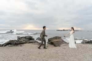 東京前撮り　海ロケーション　ポーズ集　東京での前撮りならフォトウェディングスタイル