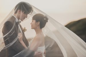 東京前撮り　海ロケーション　ポーズ集　東京での前撮りならフォトウェディングスタイル