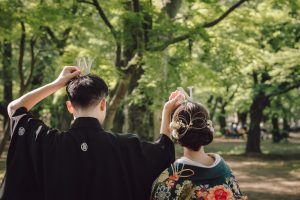 和装前撮り 和装髪型 和装ヘアメイク 東京での前撮りならフォトウェディングスタイル