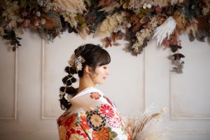 和装前撮り 和装髪型 和装ヘアメイク 東京での前撮りならフォトウェディングスタイル