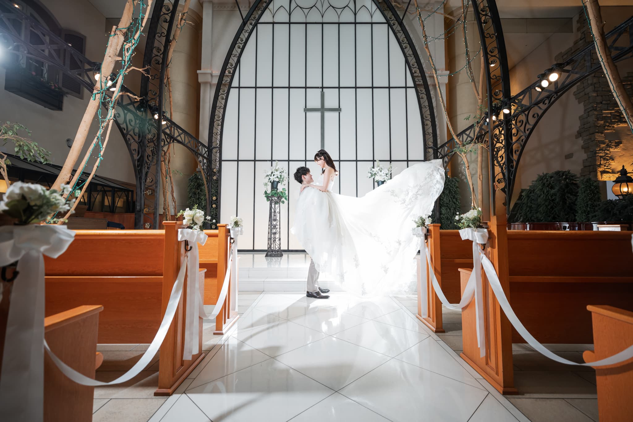 ロケーション撮影 格安前撮り 結婚式 チャペル 東京でのセルフフォトウェディングならプラチナフォトスタジオ