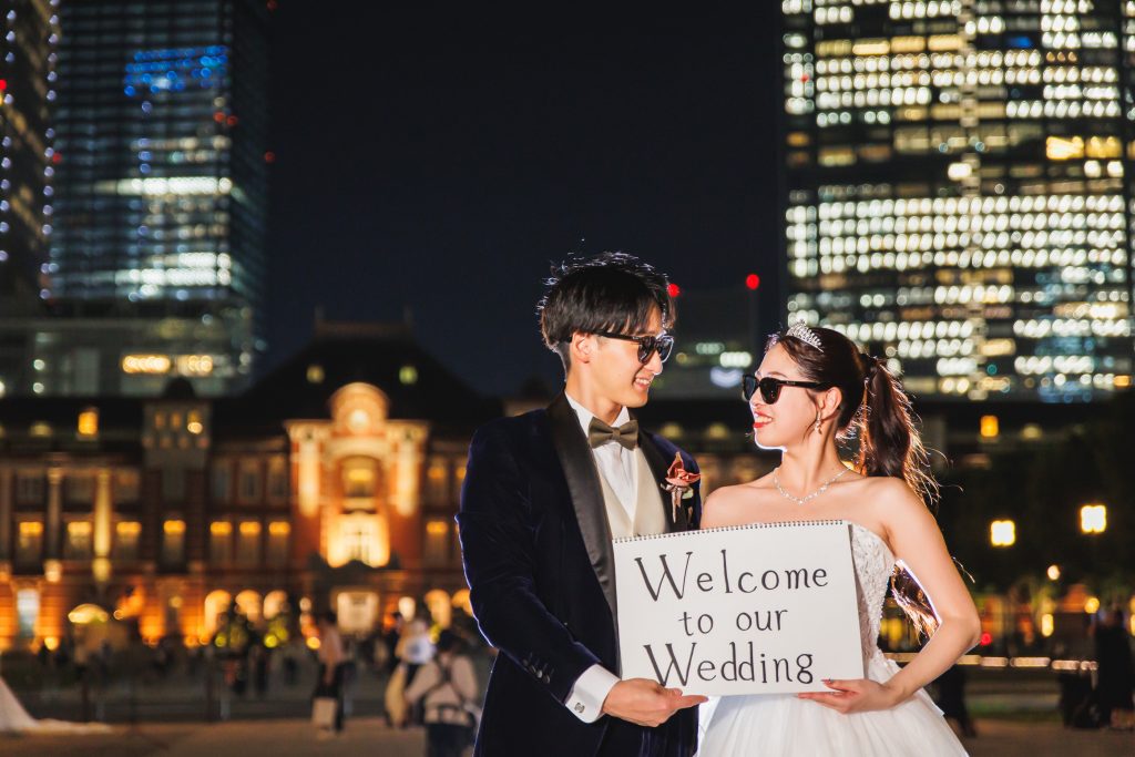 憧れの丸の内での前撮り!