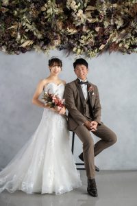 セルフ前撮り　入籍　語呂合わせ　2026年　洋装　スタジオ　東京でのセルフフォトウェディングならプラチナフォトスタジオ