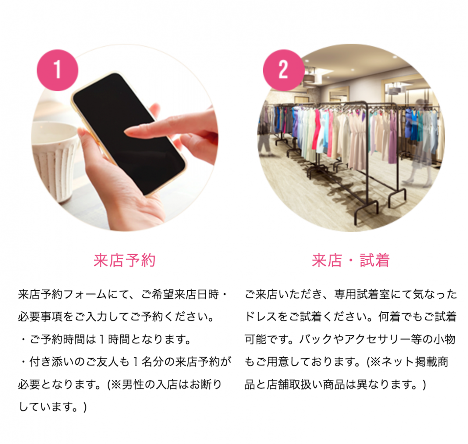 東京でのPARTY DRESS STYLE RENTAL SHOPでのレンタルの流れ!1