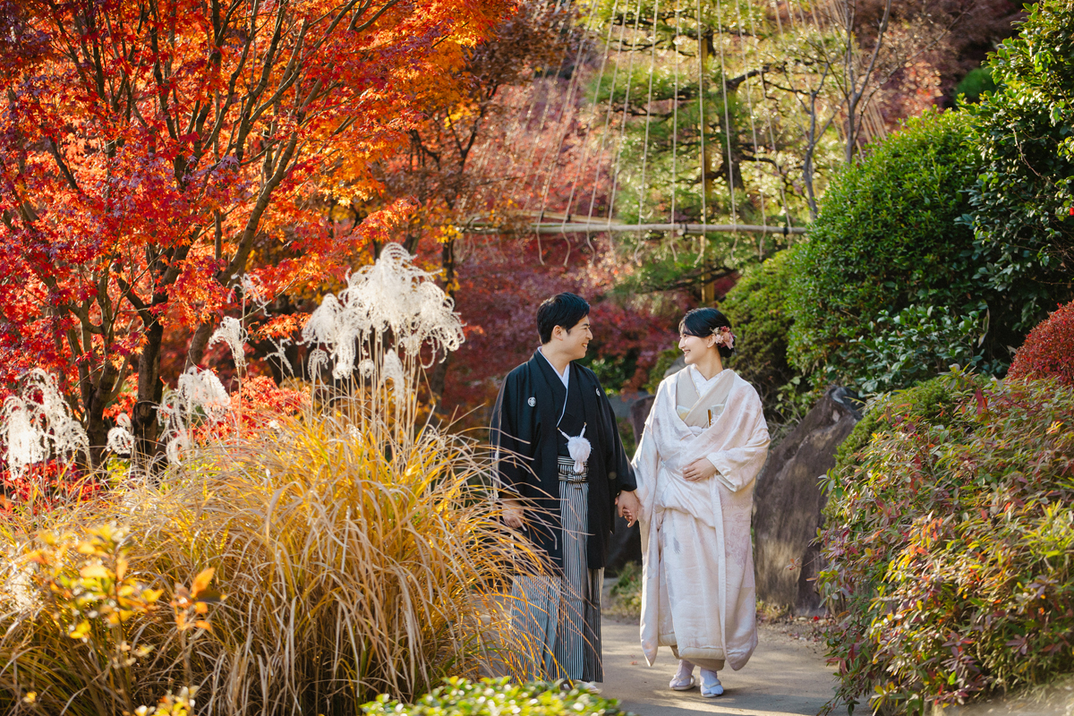 紅葉前撮り　和装前撮り　和装フォトウェディング